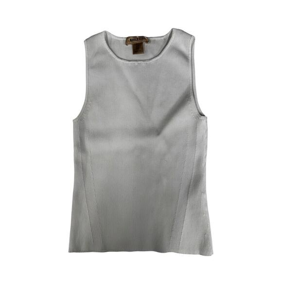Bailey 44 Stretchy White Ribbed High Round Neck Tank Top
Size M - Picture 9 of 9